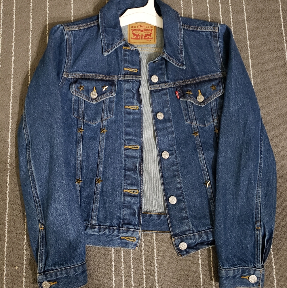 Levi's star studded denim jacket